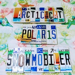 Personalzed license plate signs